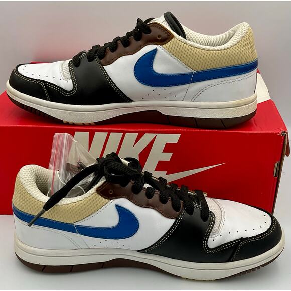 COURT FORCE LOW PREMIUM White/Military Blue-Bison  313940 141 Sz 8.5 #206 - Picture 2 of 11